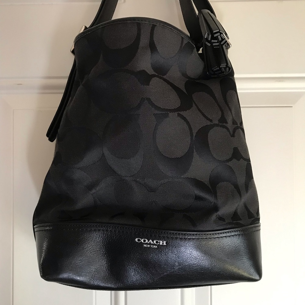 Coach signature shoulder bag